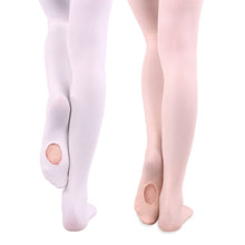 Load image into Gallery viewer, Convertible Soft Microfiber Ballet Tights- Girls
