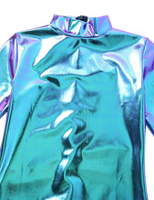 Load image into Gallery viewer, High Neck Metallic Leotard- Adult

