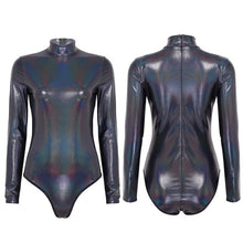 Load image into Gallery viewer, High Neck Metallic Leotard- Adult
