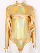 Load image into Gallery viewer, High Neck Metallic Leotard- Adult
