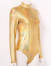 Load image into Gallery viewer, High Neck Metallic Leotard- Adult
