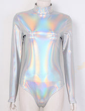 Load image into Gallery viewer, High Neck Metallic Leotard- Adult
