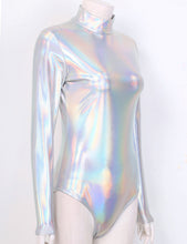 Load image into Gallery viewer, High Neck Metallic Leotard- Adult
