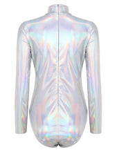 Load image into Gallery viewer, High Neck Metallic Leotard- Adult
