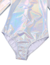 Load image into Gallery viewer, High Neck Metallic Leotard- Adult
