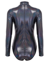 Load image into Gallery viewer, High Neck Metallic Leotard- Adult

