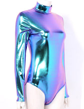 Load image into Gallery viewer, High Neck Metallic Leotard- Adult
