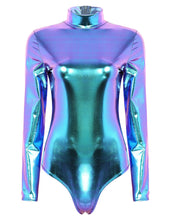 Load image into Gallery viewer, High Neck Metallic Leotard- Adult
