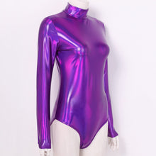 Load image into Gallery viewer, High Neck Metallic Leotard- Adult
