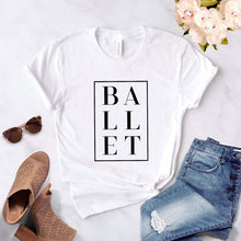 Load image into Gallery viewer, Ballet Square Print T-shirt- Ladies
