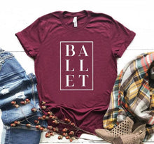 Load image into Gallery viewer, Ballet Square Print T-shirt- Ladies
