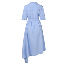 Load image into Gallery viewer, Solid Asymmetric Button Blouse
