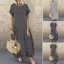 Load image into Gallery viewer, Long  Pinted Boho Dress
