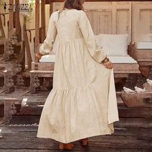 Load image into Gallery viewer, Casual V Neck Long Dress
