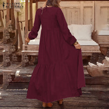 Load image into Gallery viewer, Casual V Neck Long Dress
