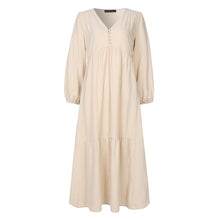 Load image into Gallery viewer, Casual V Neck Long Dress
