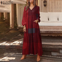 Load image into Gallery viewer, Casual V Neck Long Dress
