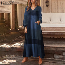 Load image into Gallery viewer, Casual V Neck Long Dress

