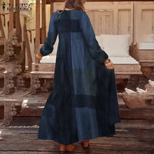 Load image into Gallery viewer, Casual V Neck Long Dress
