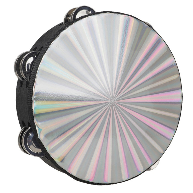 Double Row Jingles Wood Tambourine- 8