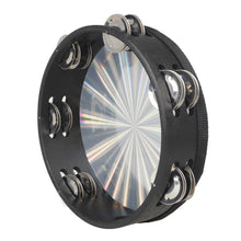 Load image into Gallery viewer, Double Row Jingles Wood Tambourine- 8&quot;
