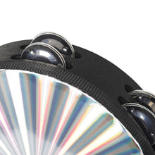 Load image into Gallery viewer, Double Row Jingles Wood Tambourine- 8&quot;
