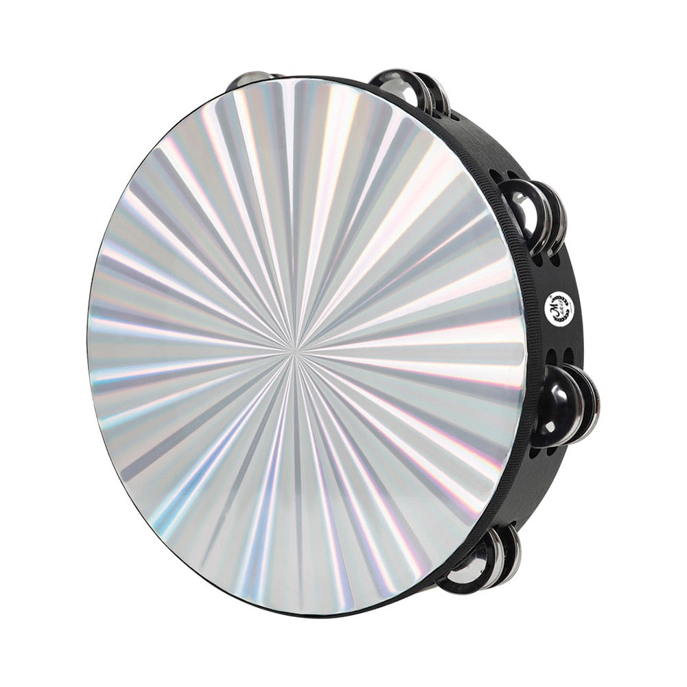 Double Row Jingles Wood Tambourine- 10