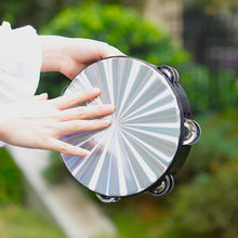Load image into Gallery viewer, Double Row Jingles Wood Tambourine- 10&quot;

