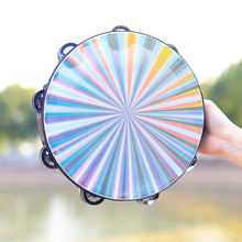 Load image into Gallery viewer, Double Row Jingles Wood Tambourine- 10&quot;
