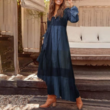Load image into Gallery viewer, Casual V Neck Long Dress
