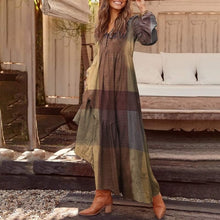 Load image into Gallery viewer, Casual V Neck Long Dress
