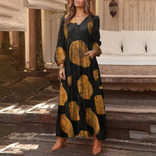 Load image into Gallery viewer, Casual V Neck Long Dress
