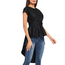 Load image into Gallery viewer, Solid Asymmetrical Blouse
