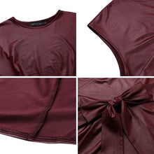 Load image into Gallery viewer, Solid Asymmetrical Blouse
