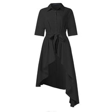 Load image into Gallery viewer, Solid Asymmetric Button Blouse
