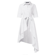 Load image into Gallery viewer, Solid Asymmetric Button Blouse
