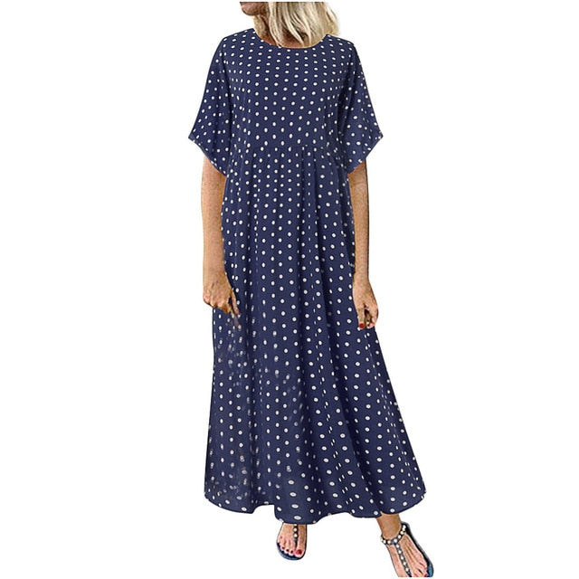Long  Pinted Boho Dress