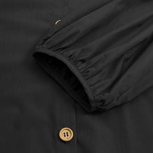Load image into Gallery viewer, Solid Puff Sleeve Button Dress
