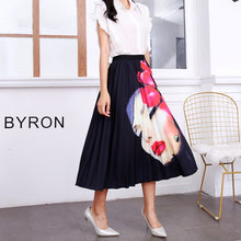 Load image into Gallery viewer, Elastic Pattern Pleated Skirt
