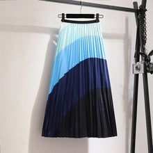 Load image into Gallery viewer, Elastic Pattern Pleated Skirt
