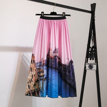 Load image into Gallery viewer, Elastic Pattern Pleated Skirt
