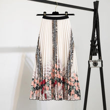 Load image into Gallery viewer, Elastic Pattern Pleated Skirt
