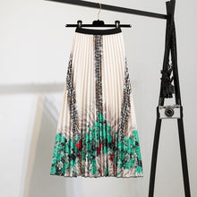 Load image into Gallery viewer, Elastic Pattern Pleated Skirt
