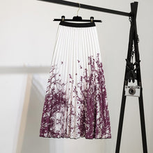 Load image into Gallery viewer, Elastic Pattern Pleated Skirt
