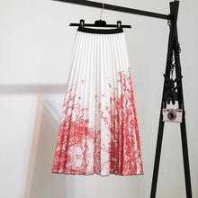 Load image into Gallery viewer, Elastic Pattern Pleated Skirt
