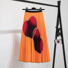 Load image into Gallery viewer, Elastic Pattern Pleated Skirt
