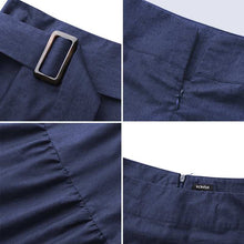 Load image into Gallery viewer, A-Line High Waist Denim Skirt
