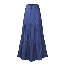 Load image into Gallery viewer, A-Line High Waist Denim Skirt
