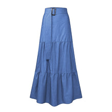 Load image into Gallery viewer, A-Line High Waist Denim Skirt
